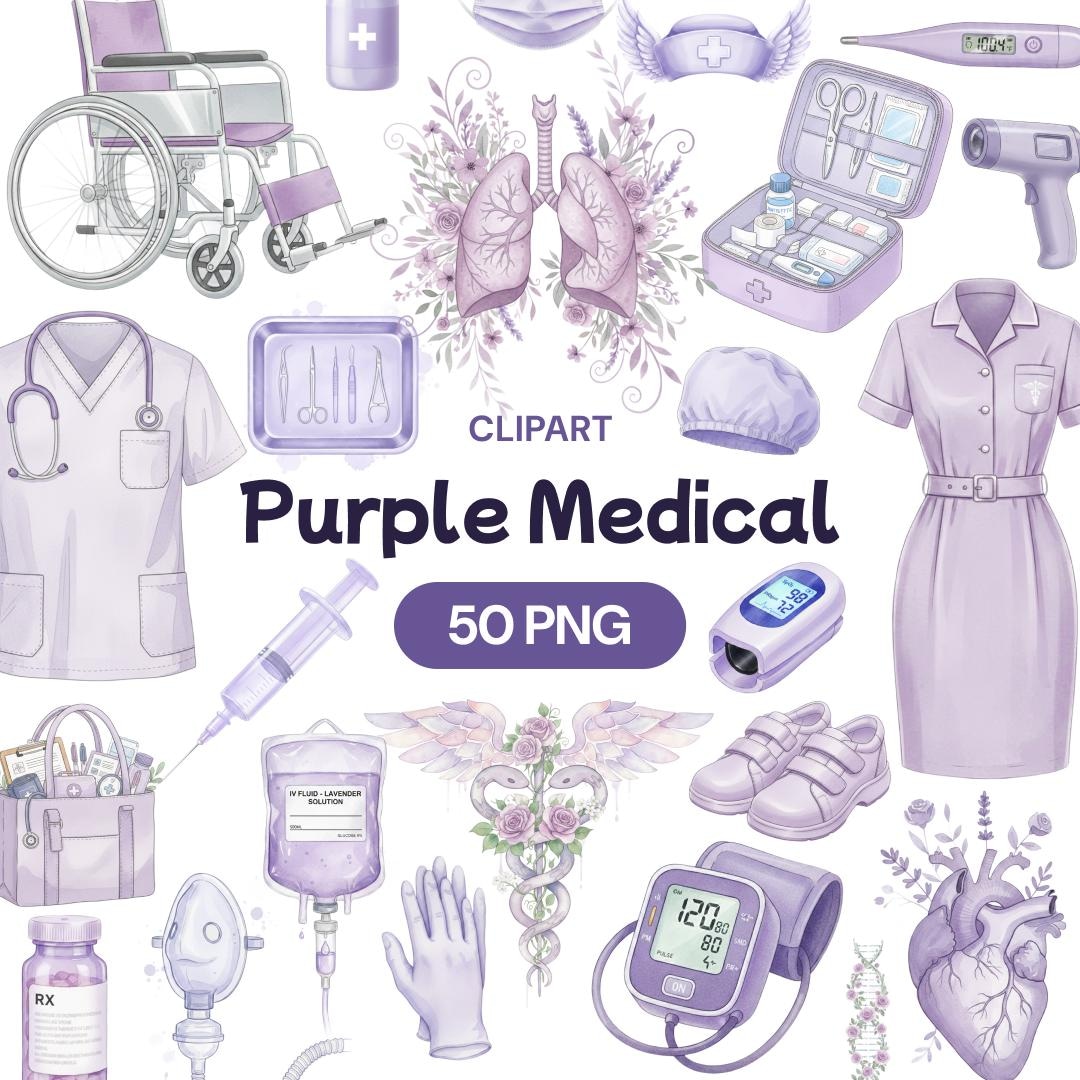 purple-medical-clipart-50-lavender-healthcare-png-aesthetic-nurse