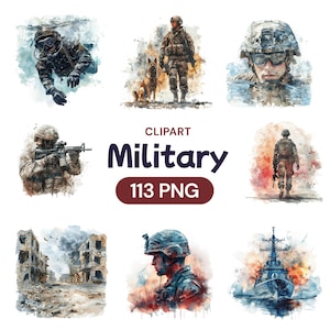 Militär Clipart, Aquarell Soldat PNG digitale transparente Bundle, Held Navy Robbe, Vintage Monatskalender Geschenk, Lizenz für kommerzielle Nutzung