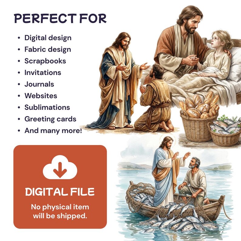 Miracles of Jesus Clipart, Bible Story PNG, Christian Faith Graphic ...