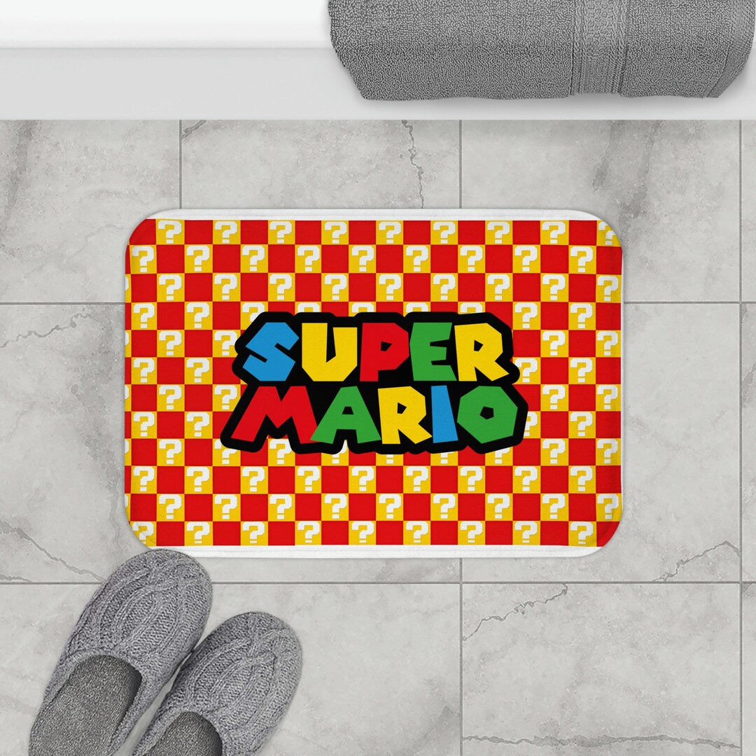 Super Mario Bath Mat Etsy