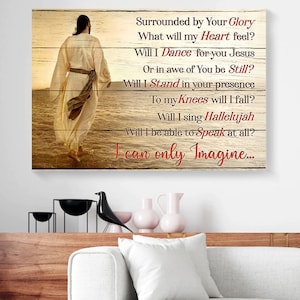 Jesus Walking Canvas Prints Jesus Christ Wall Art Canvas Picture Jesus Home Decor God Canvas Prints Jesus Canvas Art Christian Wall Art