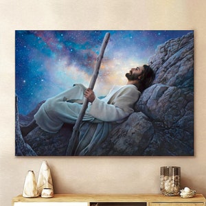 Welten ohne Ende Jesus Christus Wandkunst Leinwandbild Jesus Wohnkultur Gott Leinwanddrucke Jesus Leinwand Wandkunst Gott Leinwand Gott Poster