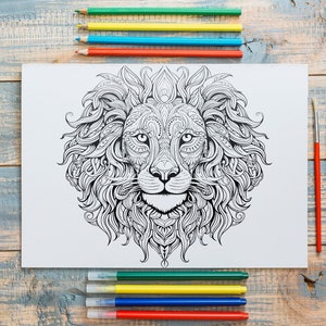 11 Animals and Insects in Mandala Style Coloring Book for Adults, printable coloring sheets, intricate detail, svg, digital instant download