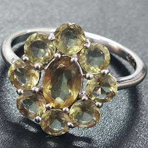 Sterling Silver Garnet Band Ring – Multi-Stone Pave Setting, January Birthstone Jewelry, Handmade Statement Ring