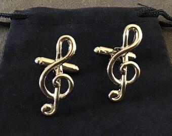 Musical Cufflinks With Gift Bag