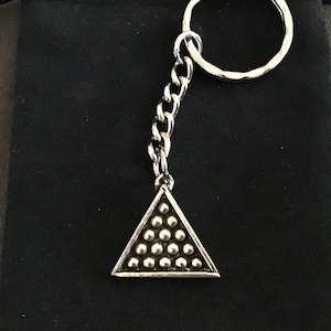 Schöne Snooker / Pool-Splitter-Zinn-Schlüsselanhänger mit Geschenktüte