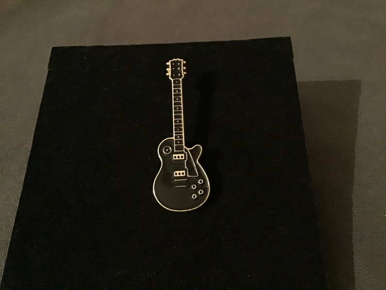 Cute Electric Guitar Pin Badge With Gift Bag image 1