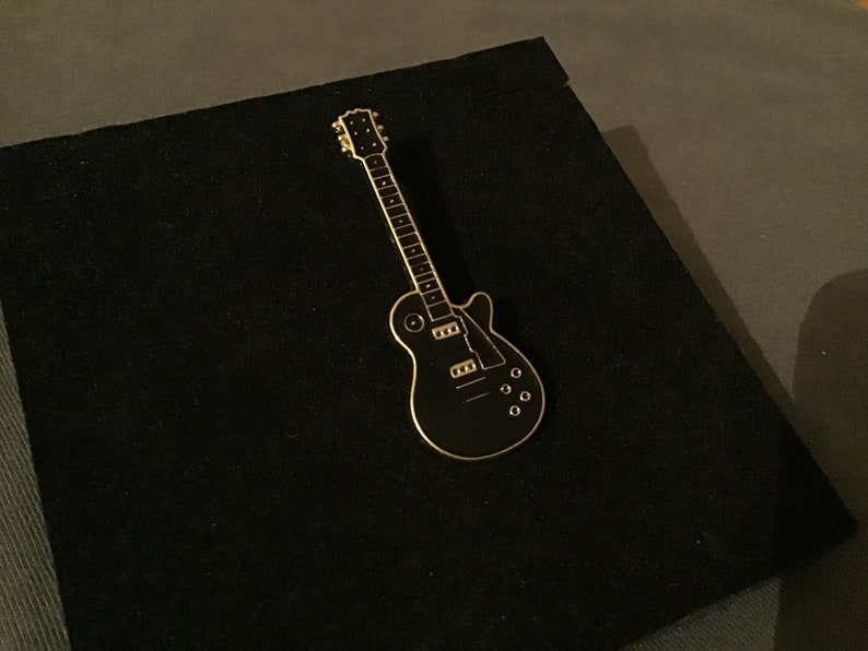 Cute Electric Guitar Pin Badge With Gift Bag image 2