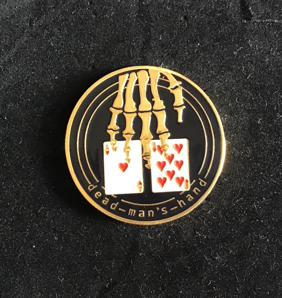 Dead Man's Hand Metal Poker Chip Coin With Gift Bag - Etsy
