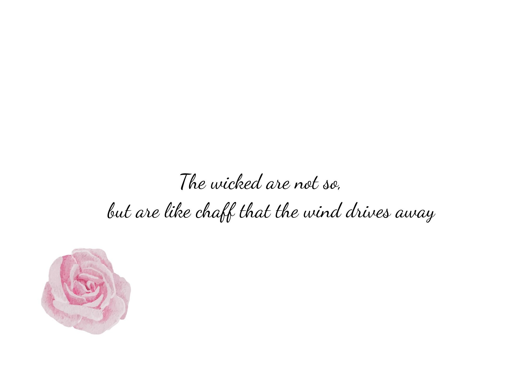 Psalm 1-english-scripture Card-digital Download-5x7 Inches ...