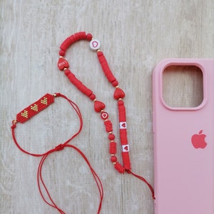 Handykette,Handyband mit Miyuki Glasperlen,Anhängerband,Handyband mit Miyukiperlen,Handyband mit Perlen,Y2k Strap,Handyarmband mit Miyuki-Perlen,