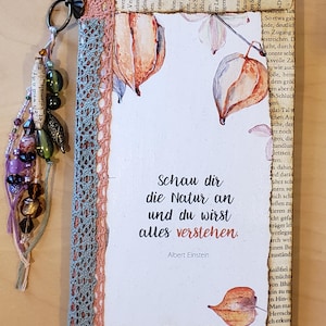 Journal intime fait main, carnet fait main, journal nature, journal personnel, journal de voyage