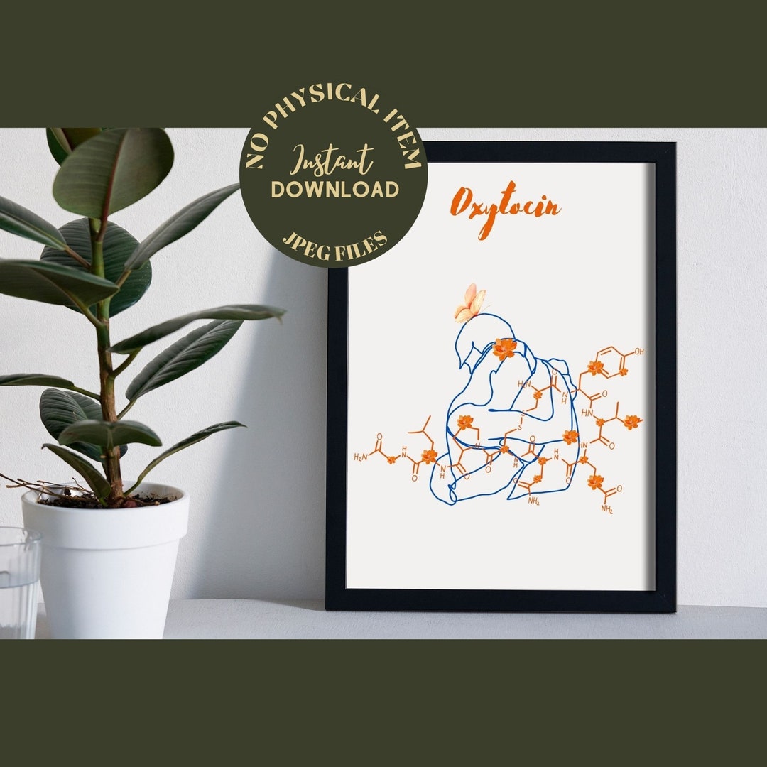 Oxytocin Molecule Oxytocin Art Oxytocin Print Psychology - Etsy
