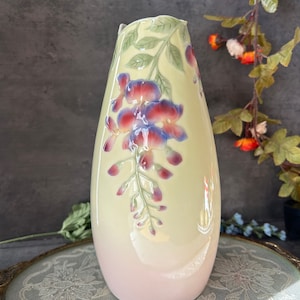 Franz Collection Wisteria Vase. Franz Vase.
