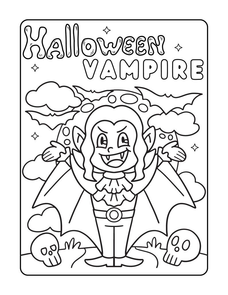 Halloween Coloring Pages, Cute Kids Halloween Coloring Sheets