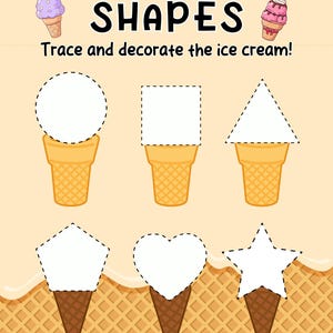 100 Pages Shape Tracing Worksheets PDF for Kids | Preschool & Kindergarten Fine Motor Practice, Printable Shapes Activities | Homeschool image 9