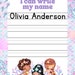 Mermaid Custom Name Tracing Sheet Personalized Name Trace Handwriting ...
