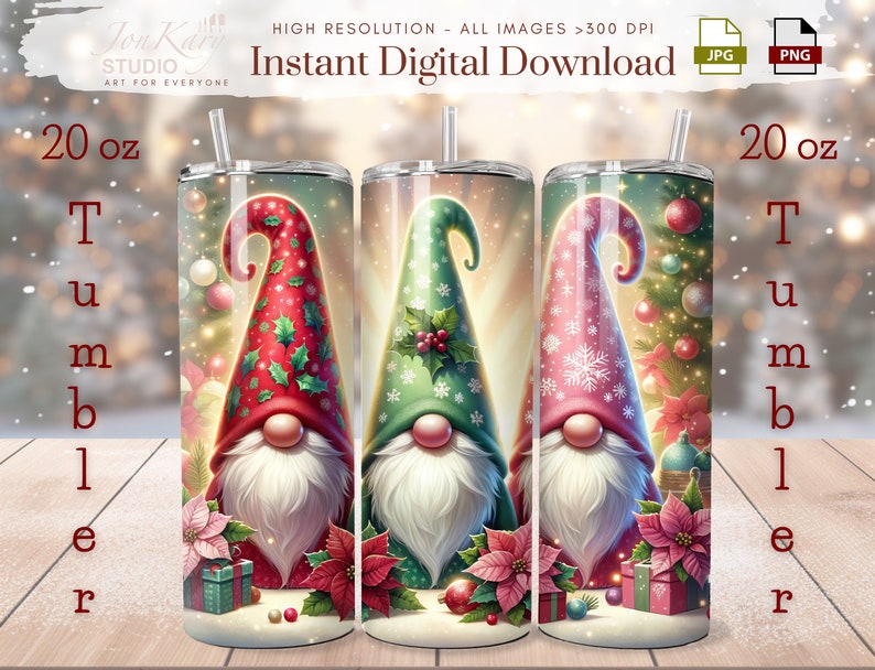 Skurrile Weihnachten Wichtel 20Oz Tumbler Wrap Skinny Etsy.de