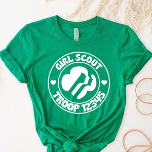 Custom Girl Scout Troop Number Shirt, Scout Shirt, Girl Scout Leader Shirt, Girl Scout Camping Shirt, Scout Troop Shirt, Girl Scout Gift