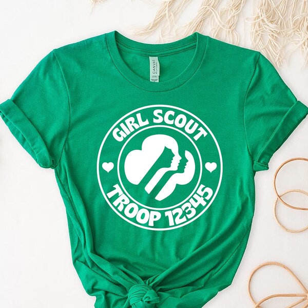 Custom Girl Scout Troop Number Shirt, Scout Shirt, Girl Scout Leader Shirt, Girl Scout Camping Shirt, Scout Troop Shirt, Girl Scout Gift
