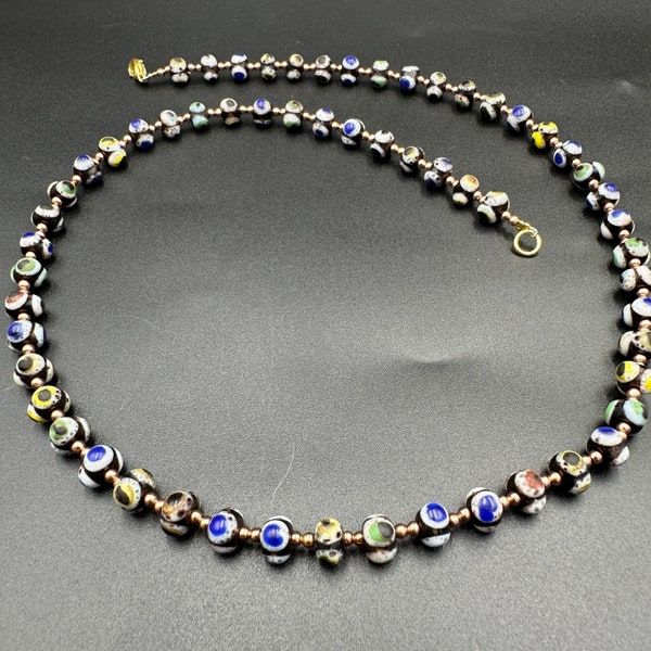 African trade glass beads necklace rare beautiful #jewelry