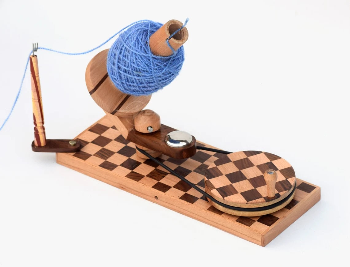 Buy Aftab Wood Creation Hand Operated Yarn Winder for Knitting and