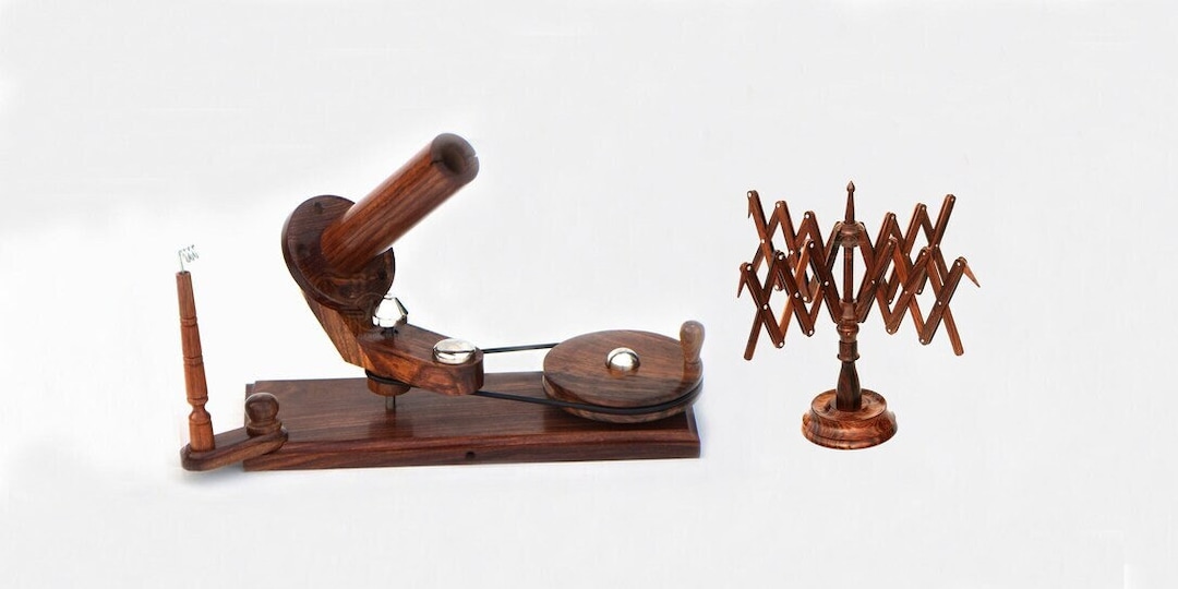 Rosewood Yarn Winder Large Wooden Yarn Winder for Knitting Crocheting Handcrafted Heavy Duty