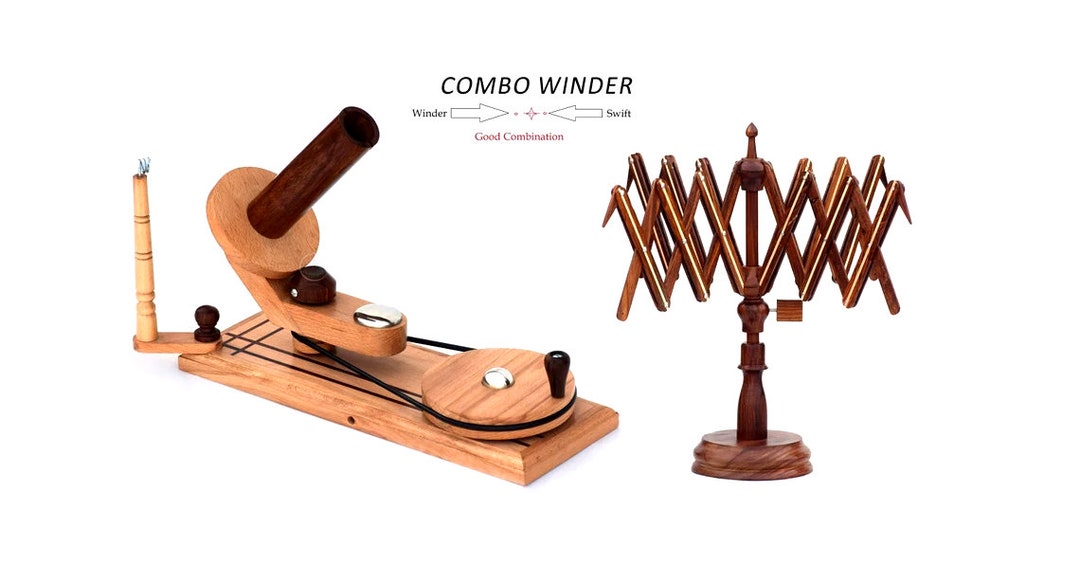 Wooden Yarn Winder and Swift Heavy Duty Wooden Yarn Winder Etsy