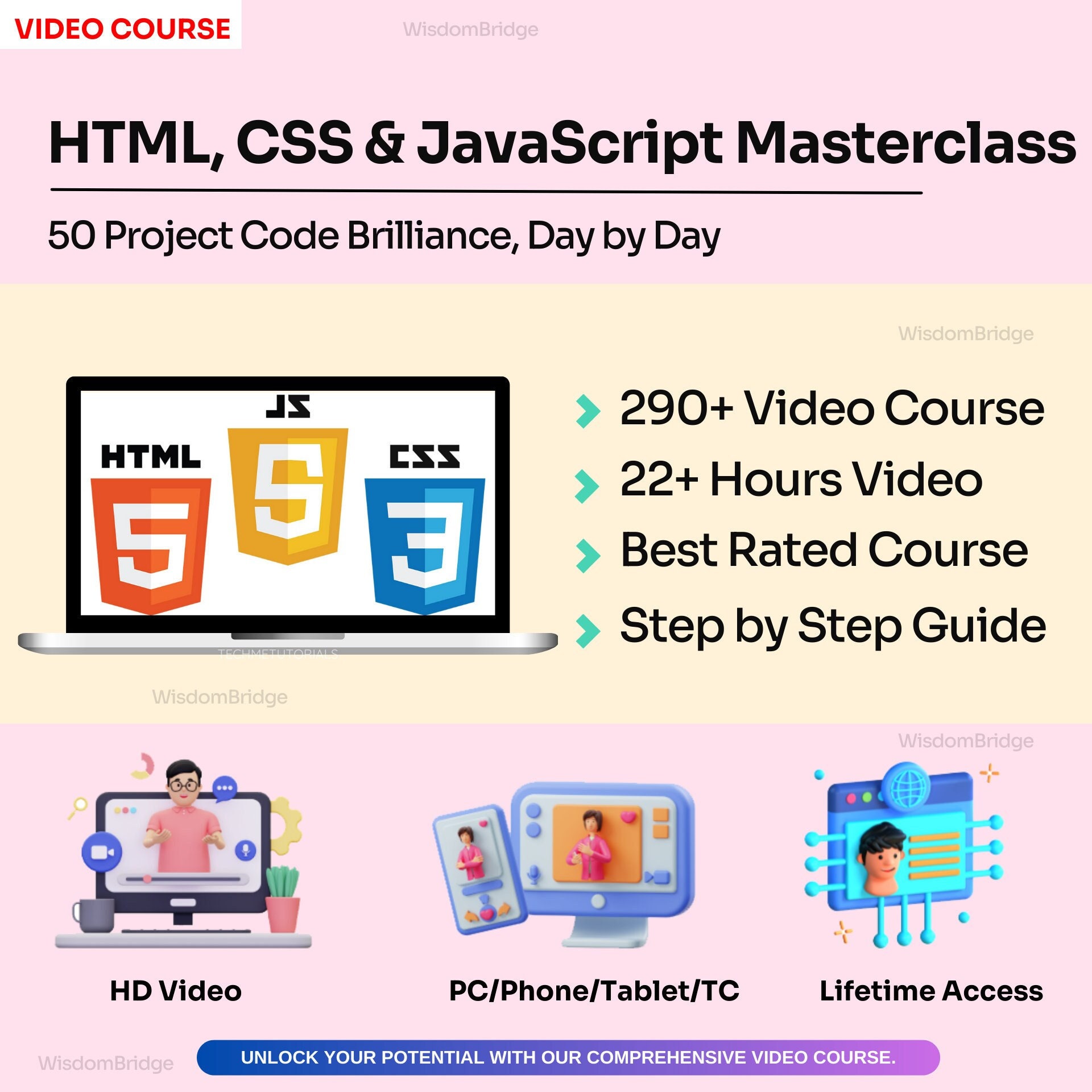 Create 50 Projects in 50 Days: HTML, CSS & Javascript Magic video ...