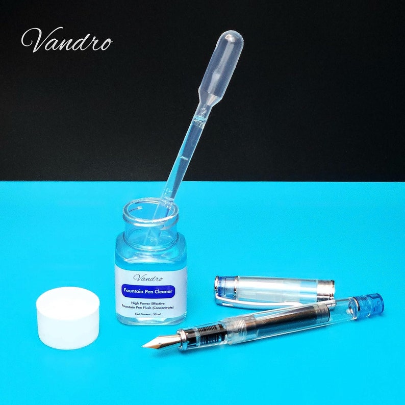 Vandro Fountain Pen Cleaning Kit 30ml Fountain Pen Flush Solution With