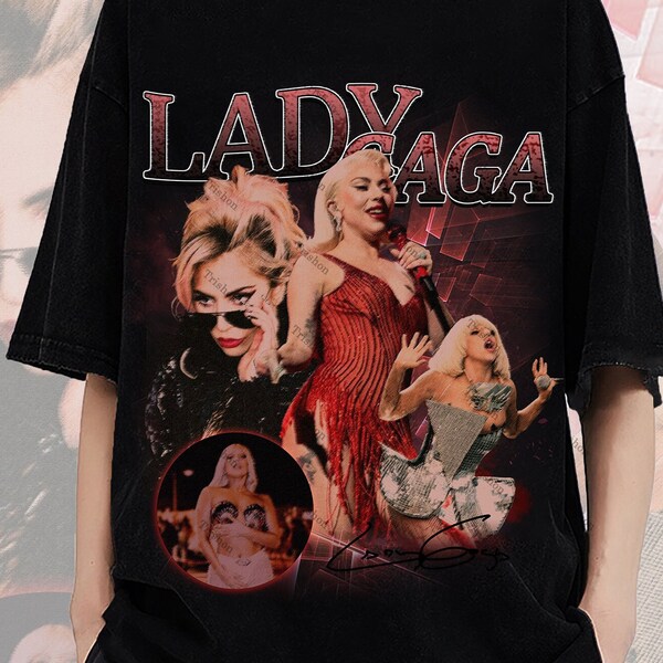 Lady Gaga Vintage Washed T-Shirt,Pop Singer Homage Graphic Unisex T-Shirt,Singer Sweatshirt,Bootleg Retro 90's Fans Hoodie Gift for fan