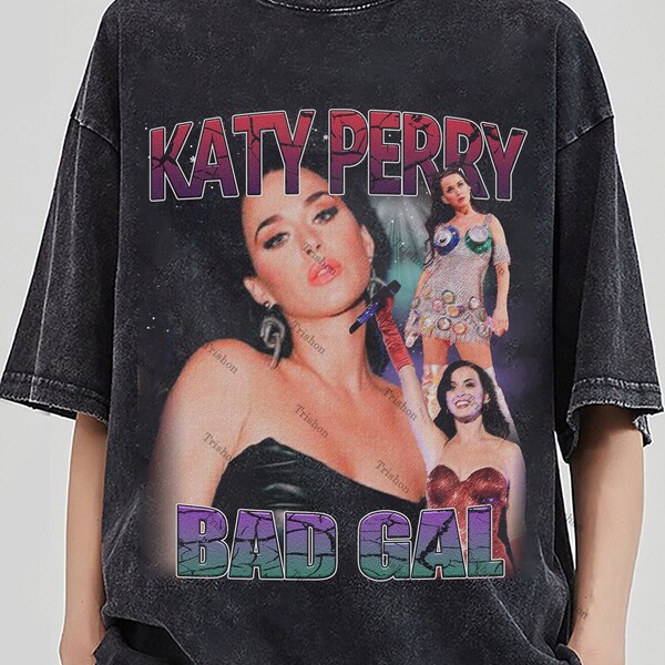 Katy Perry T-shirt lavata, Felpa unisex con grafica in omaggio al cantante pop, T-shirt cantante pop, Katy Perry Retro 90's Fans Felpa con cappuccio regalo per fan