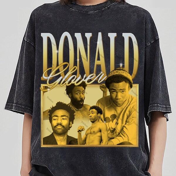 DONALD GLOVER Shirt, Artist Donald Glover Vintage Sweater, Singer Actor T-shirt, Funny Donald Glover Retro 90s Sweater, Donald Glover Tees