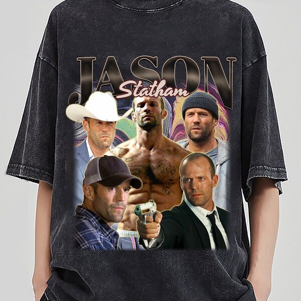 RETRO Jason Statham Vintage Shirt | Jason Statham Homage Tshirt | Jason Statham Fan Tees | Jason Statham Retro 90s Sweater | Jason Statham