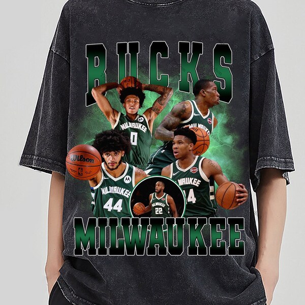 Maglia retrò Milwaukee Bucks, felpa Milwaukee Bucks, maglietta Milwaukee Bucks, t-shirt NBA, magliette Milwaukee Bucks, camicia NBA, regalo