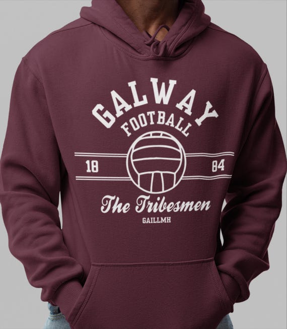 Galway (gaelic) Football Hoodie GAA Gaelic Games Adult Sizes