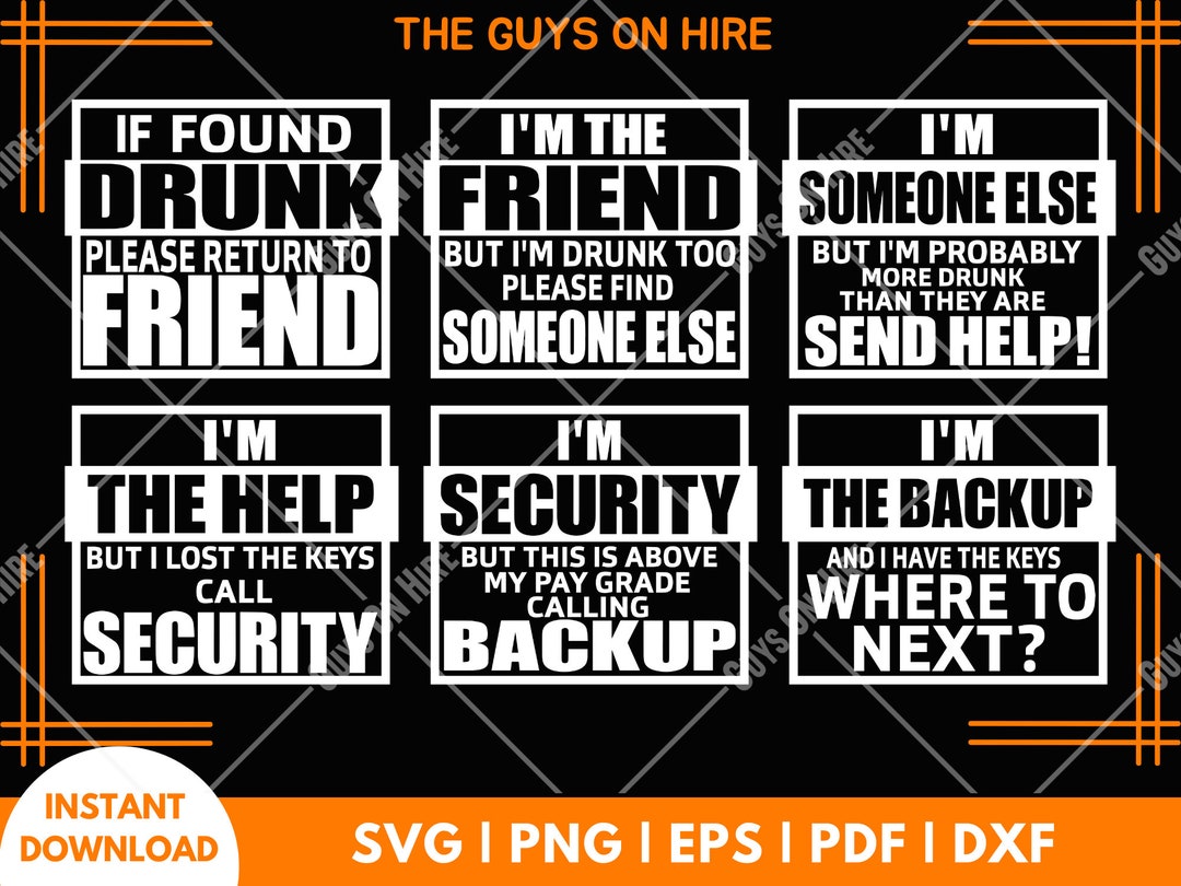 If Found Drunk Please Return to Friend Svg, If Drunk Svg, Drunk Friends