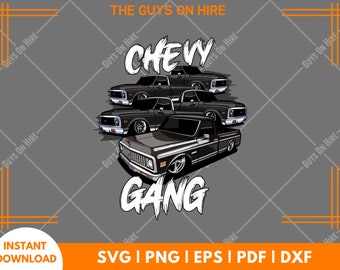 Chevy Gang PNG, Car Emblem png, Car png, Digital Design, Classic Type png, Car png for sublimation, Vehicle Logo, Vintage, Chevy Logo png