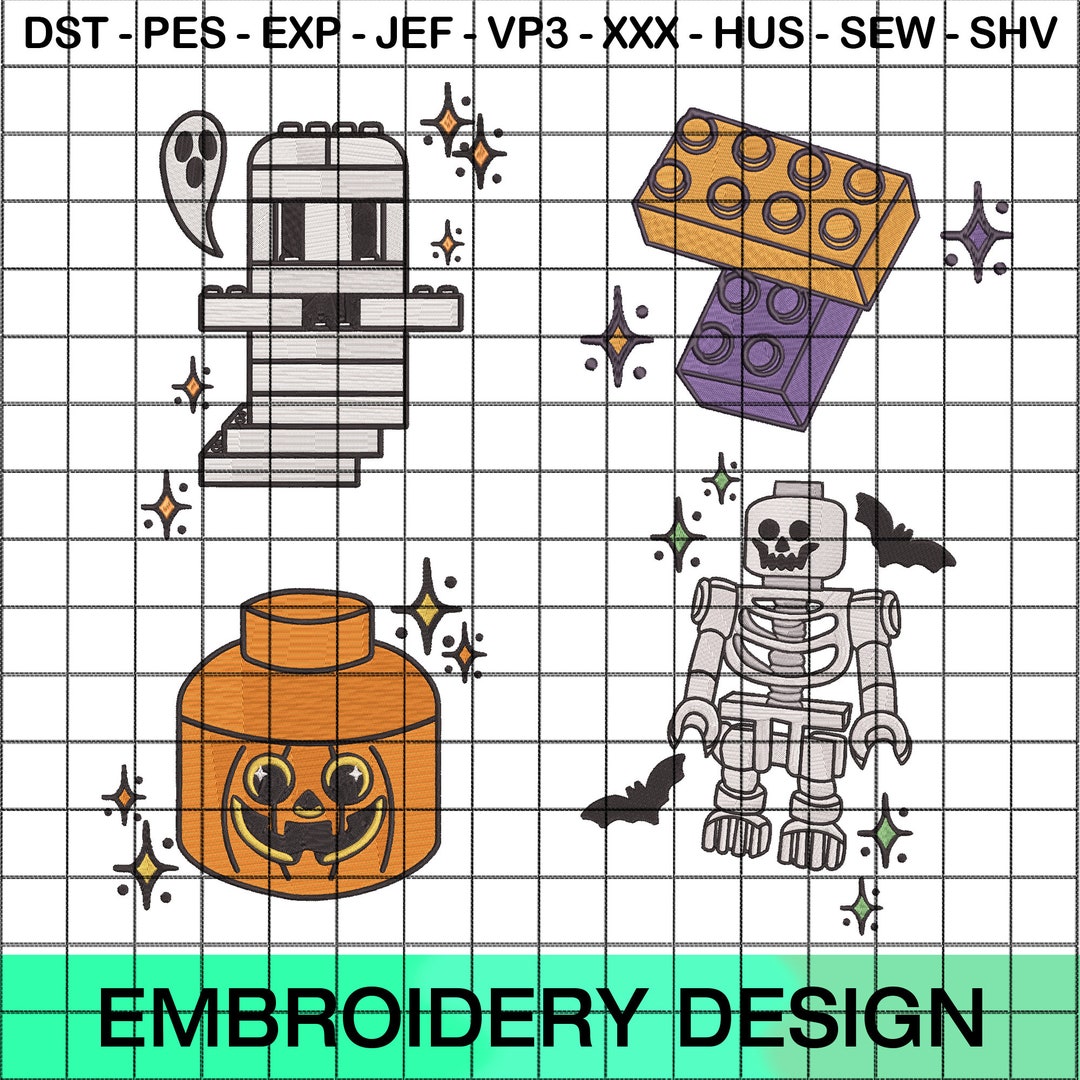 4 Files Halloween Embroidery Designs Halloween Embroidery Files Machine