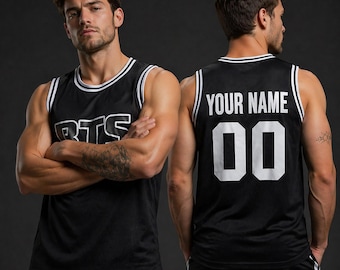 Camiseta de baloncesto K-Pop personalizada, merchandising para fans con nombre y número personalizados, atuendo para conciertos de ídolos, regalo para giras mundiales.