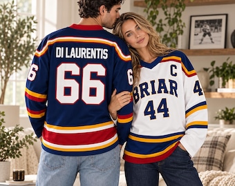 Gepersonaliseerd hockeyshirt, sportshirt met eigen naam en nummer, bijpassende hockeyshirts voor stellen, gepersonaliseerd cadeau voor hockeyfans