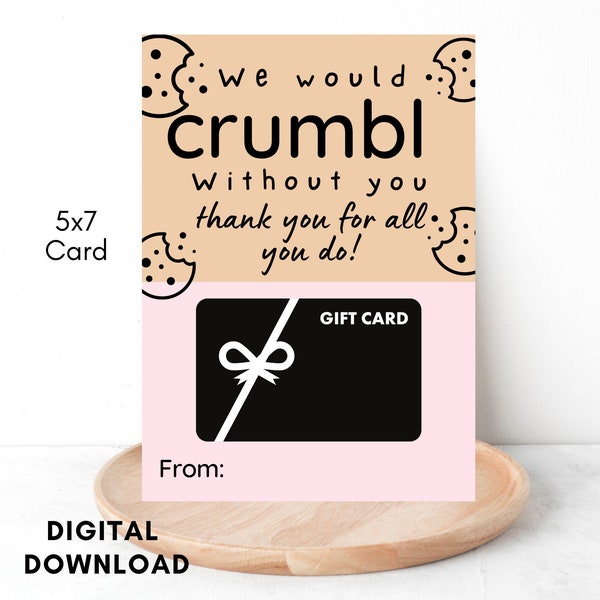 Crumbl Teacher Appreciation Tag Etsy