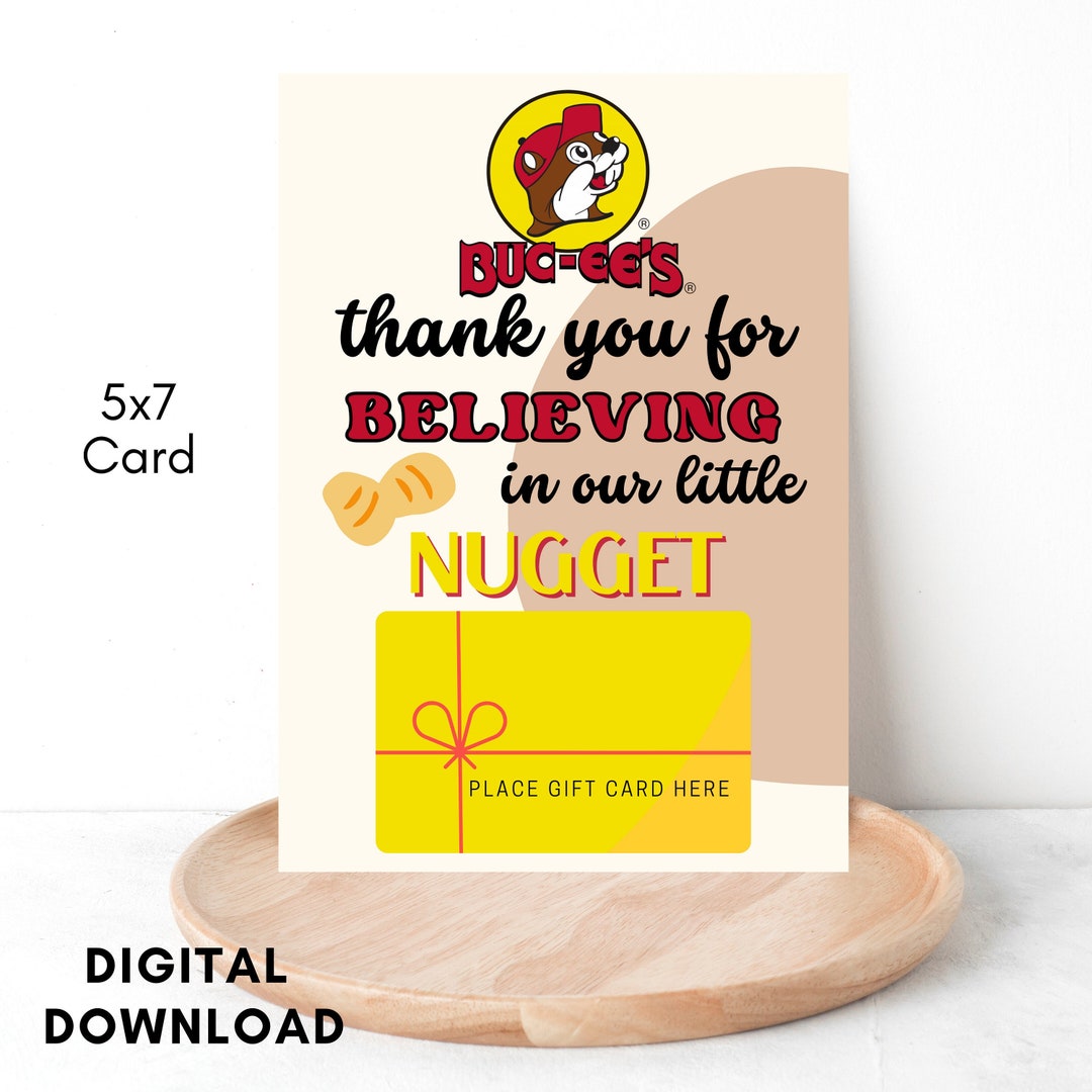 Bucees Teacher Appreciation Gift Card Holder Beaver Nuggets Etsy