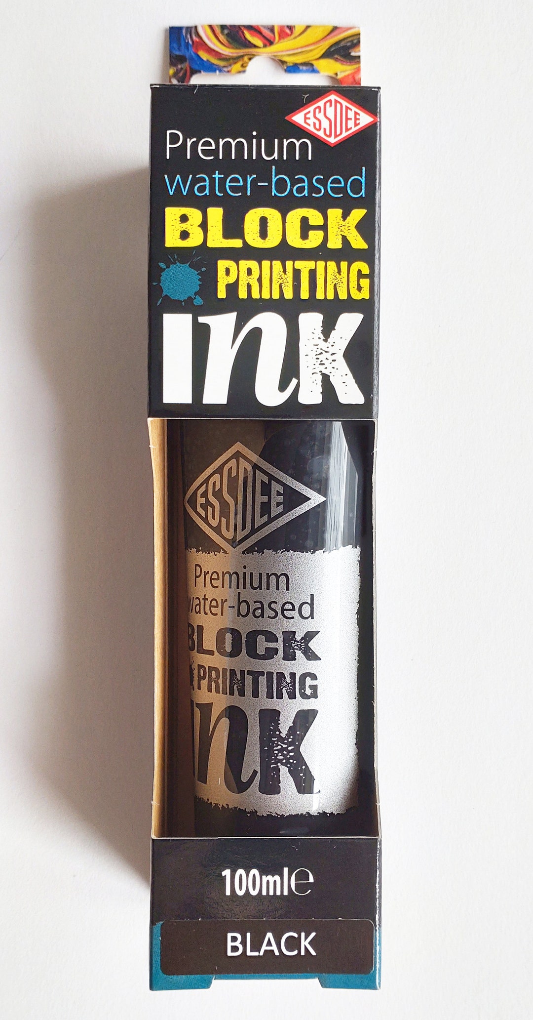Block Printing Ink for Lino 100ml Black Water Based Essdee - Etsy UK