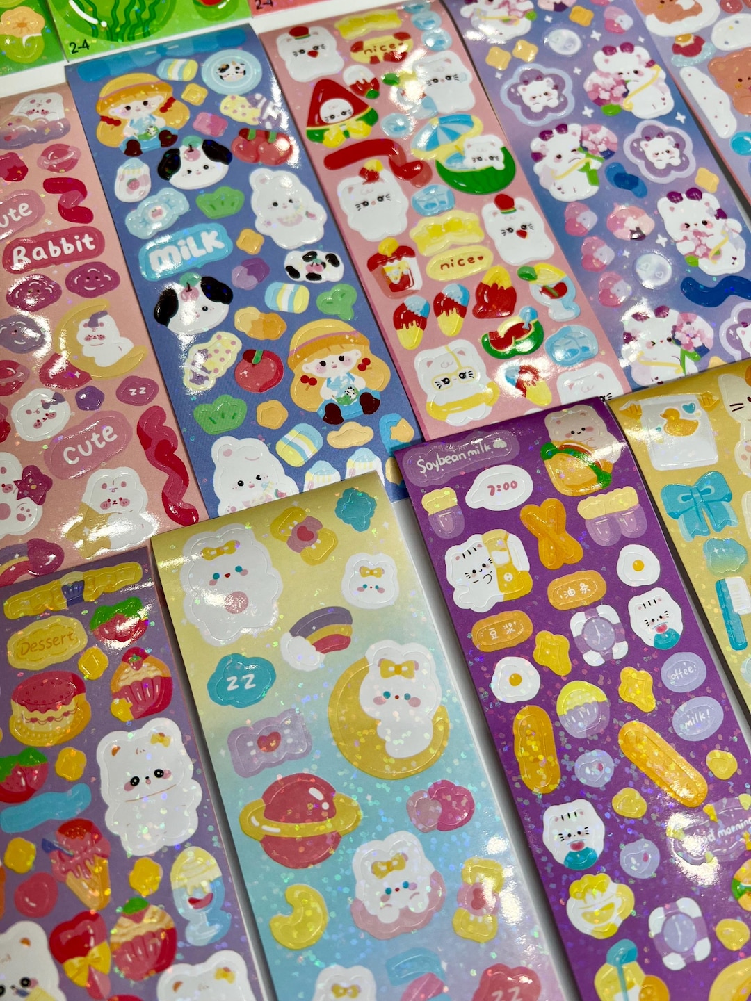 Random Character Sticker Sheets Grab Bag: Random Kawaii Character ...