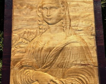 Mona Lisa 20 inches by 13 and half inches