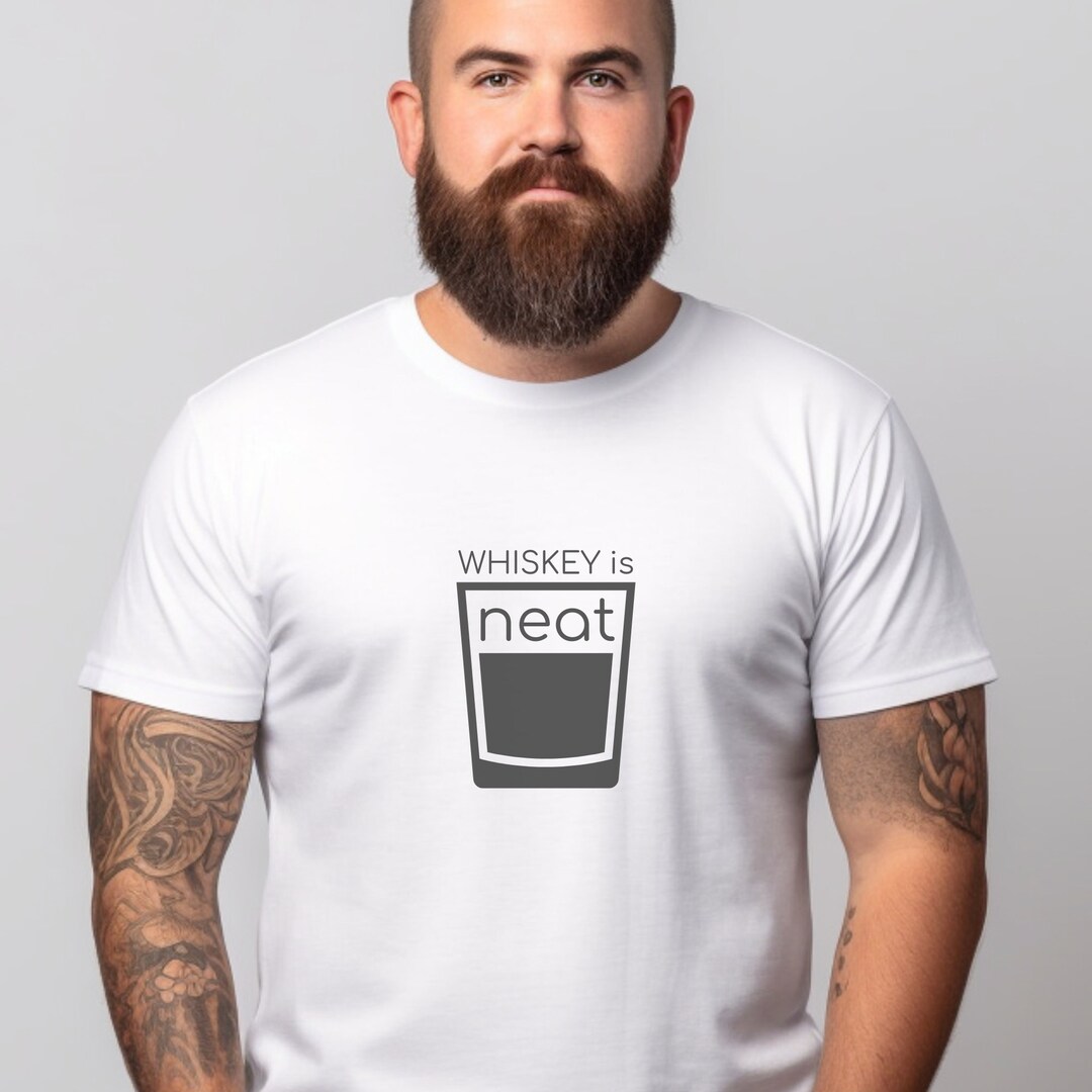 T-shirt Humour Whisky Et Régime - Marque Fruit Of The Loom - Neuf Sans étiquette, Message Drôle Pour Sortie Pub Ou Cadeau