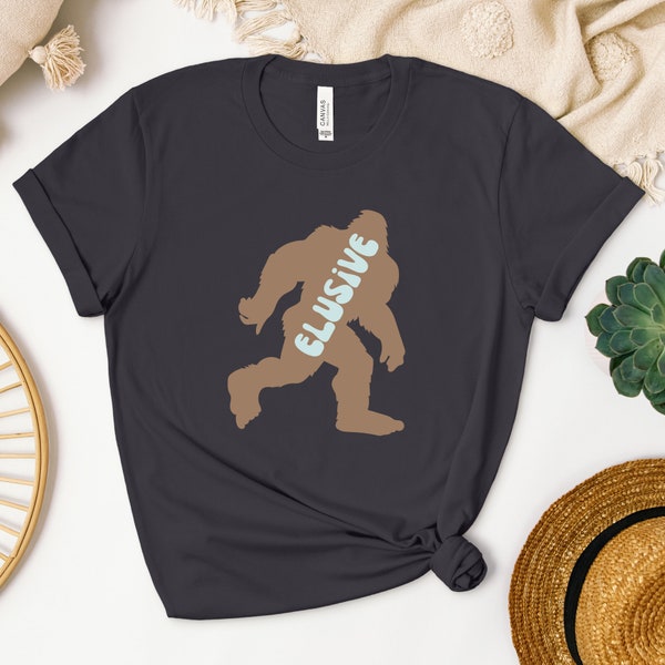 Elusive Bigfoot Shirt | Cute Cryptid Tee For Introverts | Sasquatch Hiking Camping TShirt | Outdoor Lover Gift