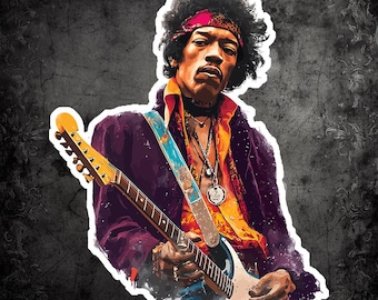 Electric Voodoo: Jimi Hendrix Tribute Sticker