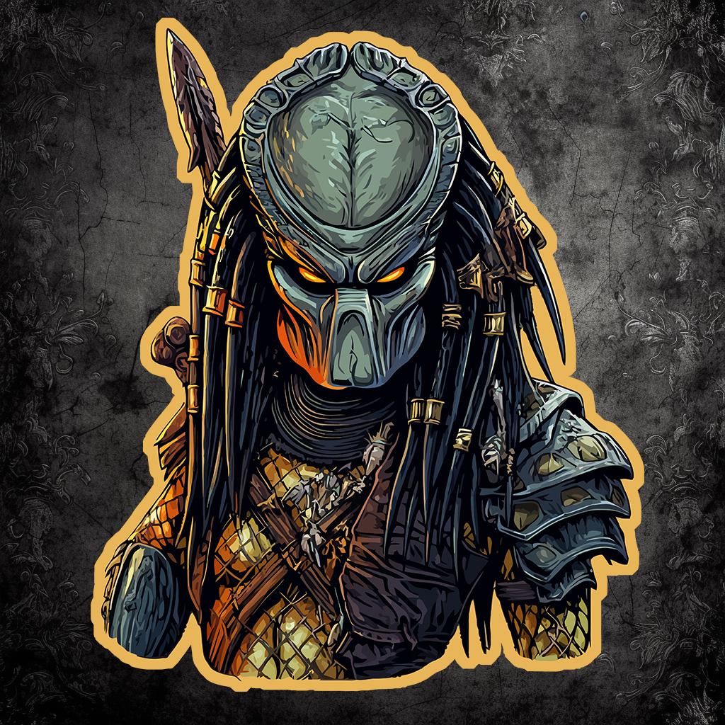 Huntress of the Stars: Female Predator (Yautja) Sticker